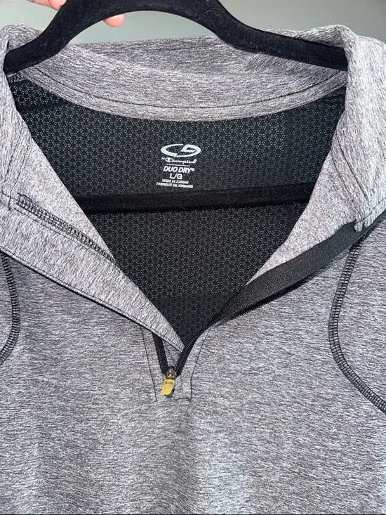 Champion Women’s Gray & Black Half-Zip Performance Pullover - Picture 4 of 9